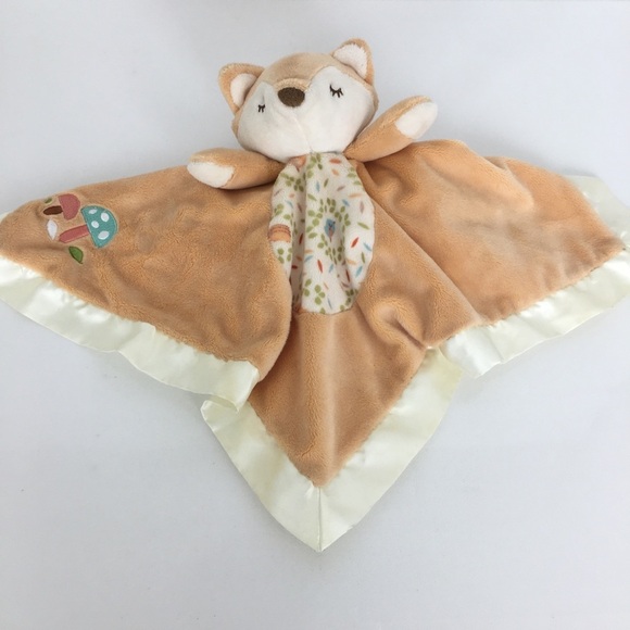 Douglas Baby Lil Snugglers Fox Satin Plush Security Blanket Stuffed Animal Toy - Picture 1 of 10